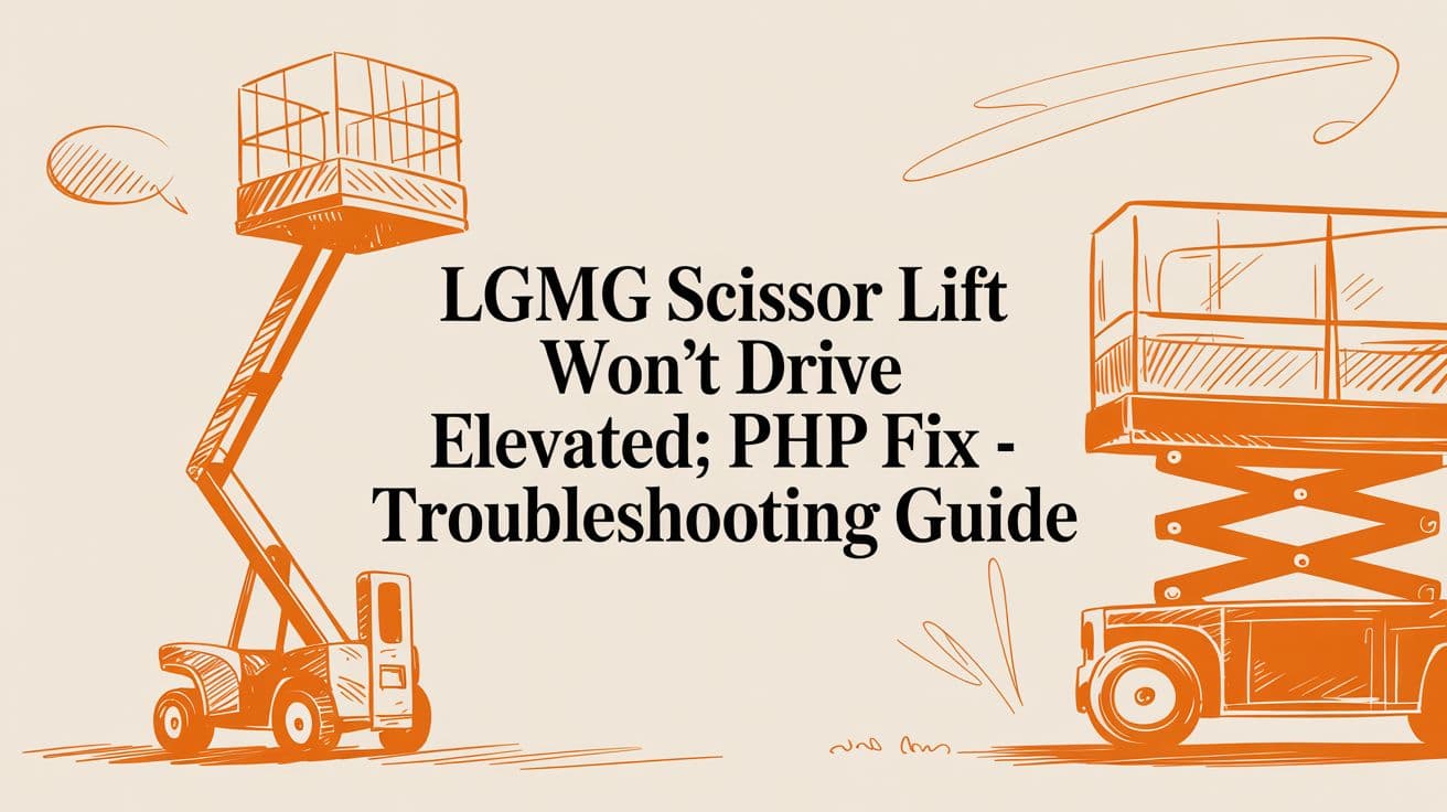 LGMG Scissor Lift Won't Drive Elevated: The PHP Sensor Fix Guide