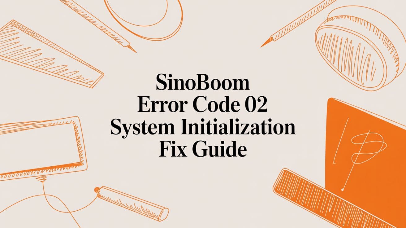Sinoboom Error Code 02 System Initialization Fix Guide