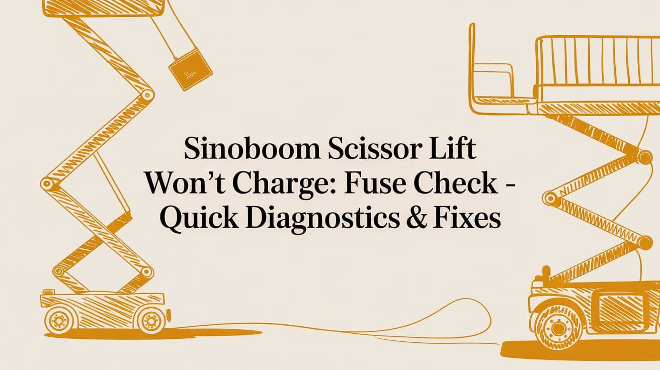 Sinoboom Scissor Lift Won't Charge: Fuse Check Guide