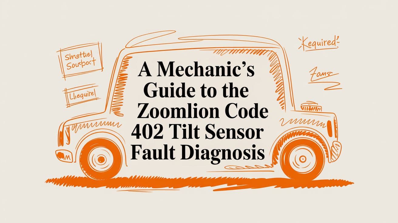 Zoomlion Code 402 Tilt Sensor Fault Diagnosis Guide