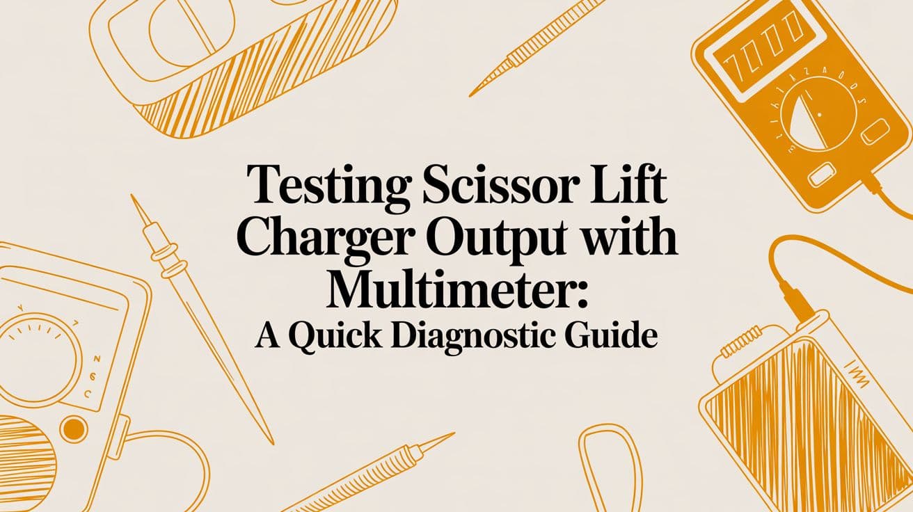 Testing Scissor Lift Charger Output with Multimeter: A Diagnostic Guide