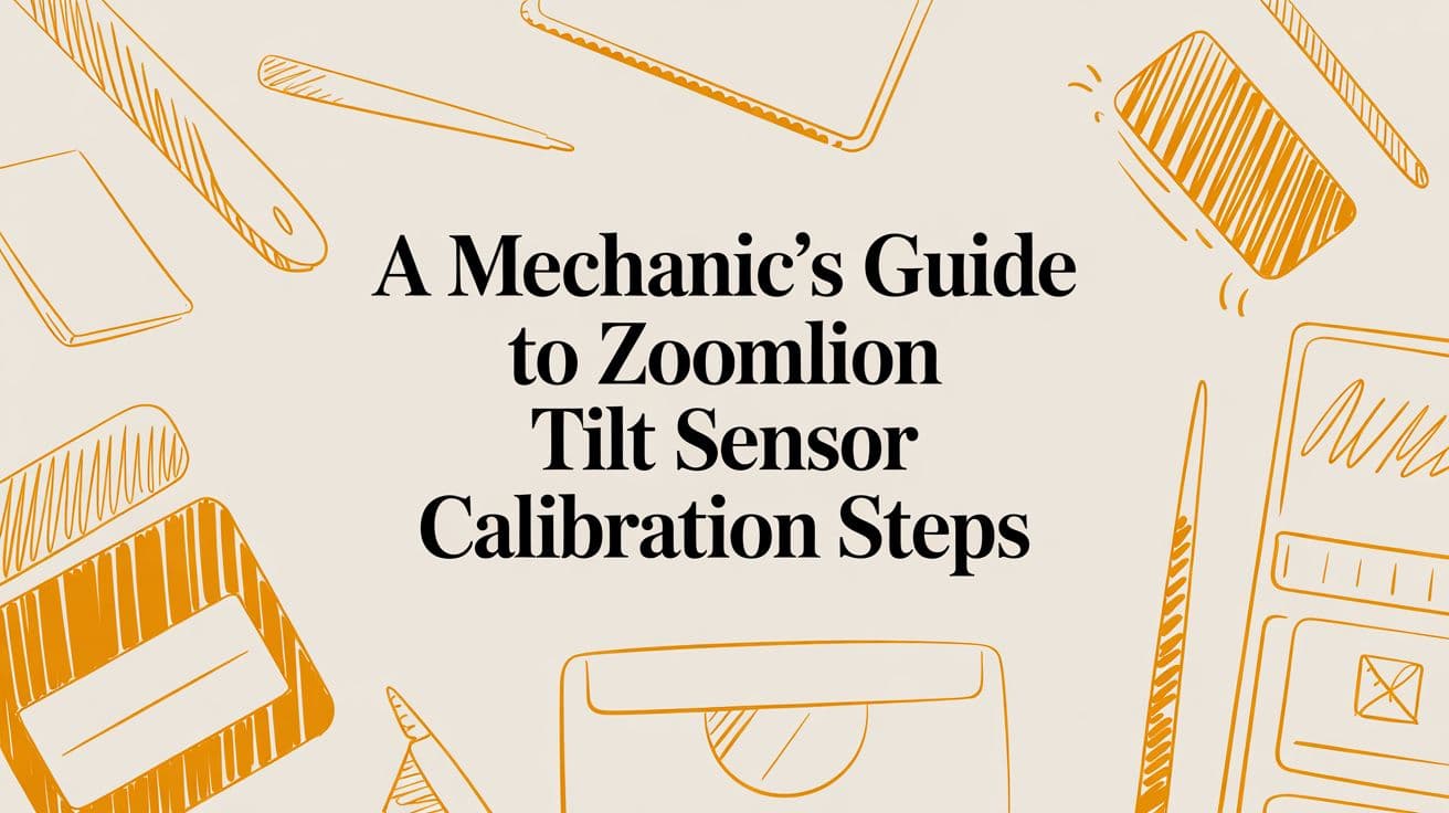 Zoomlion Tilt Sensor Calibration Steps & Fix Guide