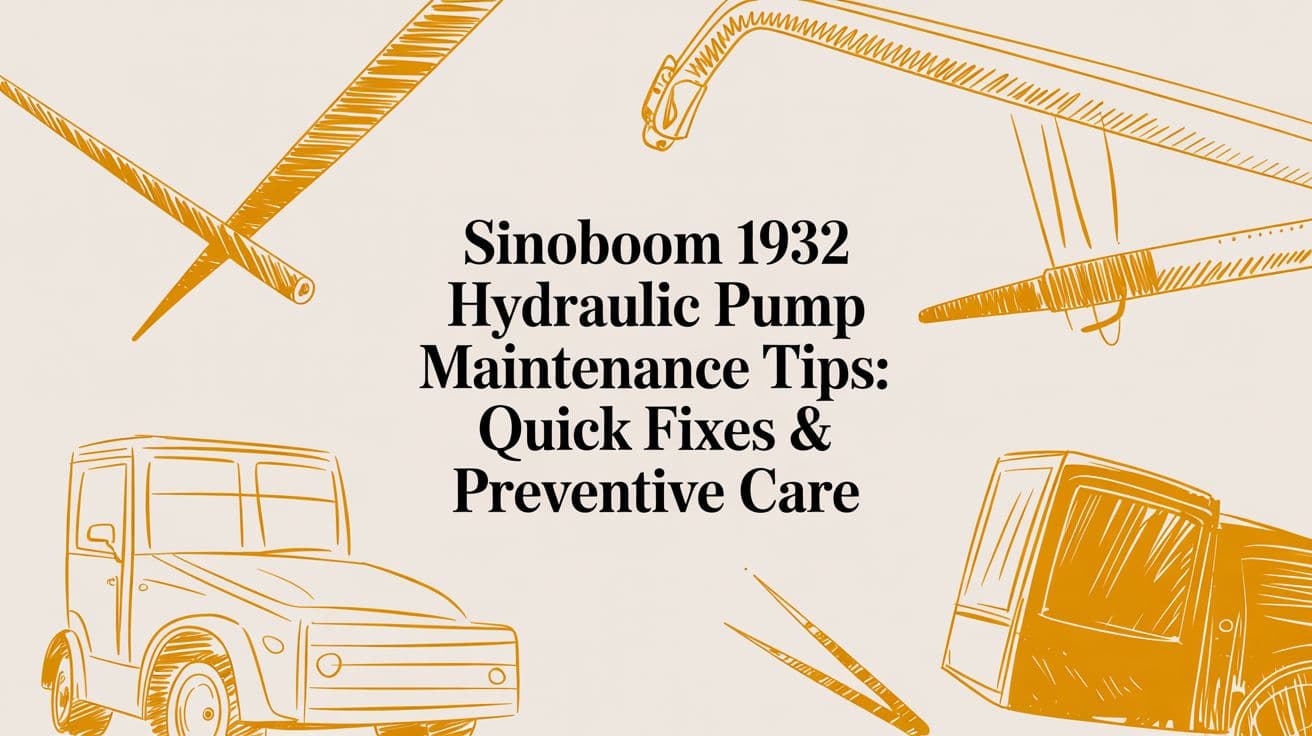 Sinoboom 1932 Hydraulic Pump Maintenance Guide