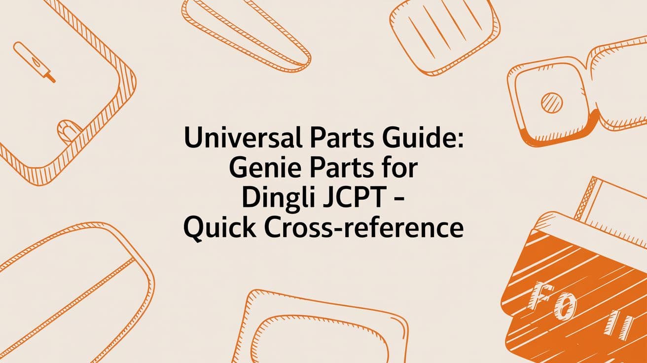 Universal Parts Guide: Genie Parts for Dingli JCPT Cross-Reference