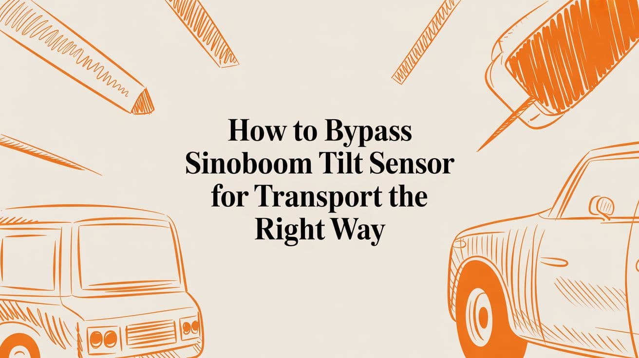 How to Bypass Sinoboom Tilt Sensor for Transport Guide